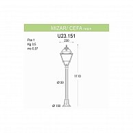 Наземный фонарь Fumagalli Cefa (U23.151.000.AYF1R)