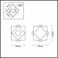 Светильник Odeon Light Diamanta 4219/8WL (ODL21 091)