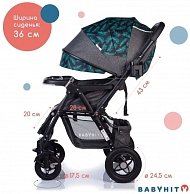 Коляска BabyHit SENSE Plus GREY LEAF Темно-зеленый