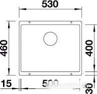 Мойка Blanco Subline 500-U черный (525995)