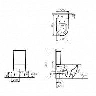 Унитаз Vitra Sento Rim-Ex (9830B003-7203)