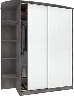 Шкаф-купе  Кортекс-мебель ЛАГУНА ШК05-00 , Левая консоль Берёза / Белый