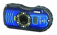 Цифровая фотокамера Ricoh  WG-4 GPS черная с синими вставками