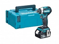 Шуруповерт  Makita DTD 156 RFE в чем. (18.0 В, 2 акк., 3.0 А/ч Li-Ion, 1 скор., 155 Нм, шурупы до 13 мм)