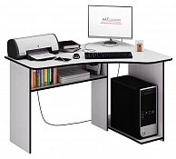 Компьютерный стол MFMaster Триан-1 правый белый (МСТ-УСТ-01-БТ-16-ПР)