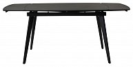 Обеденный стол Дамавер ELIOT 120 MATT BLACK MARBLE SINTERED STONE/ BLACK