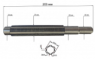 Вал привода малого редуктора d-18мм L-205мм R195/195N