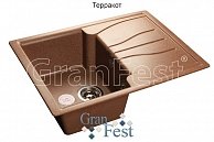 Кухонная мойка  GranFest Standart GF - S680L  терракотовый