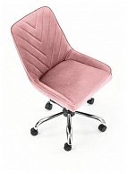 Кресло компьютерное Halmar RICO розовый/хром