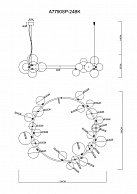 Люстра подвесная Arte Lamp A7790SP-24BK