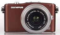 Цифровая фотокамера OLYMPUS Pen E-PM1 Kit Brown