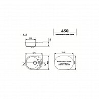 Мойка кухонная Ulgran ULGRAN U 403 342 графит