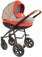 Детская коляска Tutis TAPU 3 в 1  бежевый, оранжевый (449)