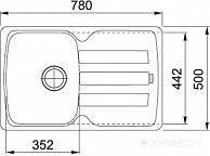 Кухонная мойка Franke Antea AZG 611-78 (114.0563.335) серый