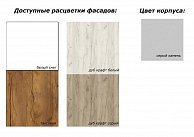Готовая кухня Артём-Мебель Эльза СН-114 без стекла (ДСП) 1,6/3м белый снег/таксония
