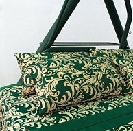 Качели садовые Arno  «Дефа Люси» Зелено-бежевые вензеля (2017-КД-58)