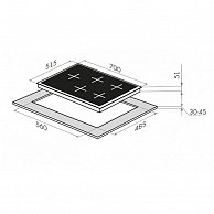 Варочная поверхность Maunfeld  EGHS.75.33CS/G