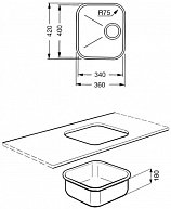 Кухонная мойка Smeg UM34