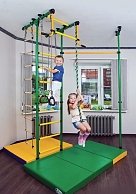 Детский спортивный комплекс Карусель Меркурий 1 (3-8.06.Т.490.01-08) синий/желтый