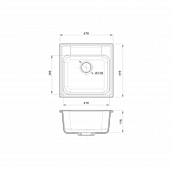 Кухонная мойка GranFest GF-Z48 (серый) серый