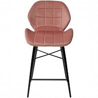Полубарный стул Дамавер MARCEL BLUVEL-52 PINK (H=65cm), велюр