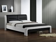 Кровать  Halmar CASSANDRA 160/200 бело/черная