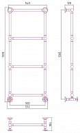 Полотенцесушитель водяной Сунержа Ренессанс 1304 1260х500 00-0280-1250