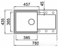 Кухонная мойка  Elleci Easy 290  Tortora G43
