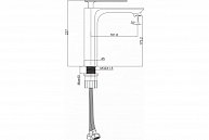 Смеситель для раковины высокий Maxonor MN1179 хром