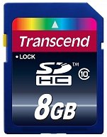 Карта памяти Transcend SDHC, 8GB, Class 10 TS8GSDHC10