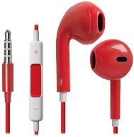 Наушники с микрофоном  Defender Lucky MPH-005  RED