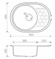 Кухонная мойка Omoikiri Kasumigaura 65-IN нержавеющая сталь (3816381)