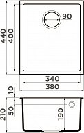 Кухонная мойка Omoikiri Bosen 38-U-GR Tetogranit leningrad grey Серый (4993538)