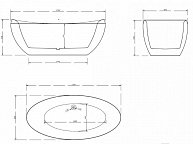 Ванна акриловая Abber AB9236