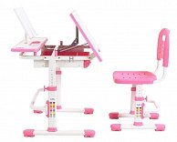 Комплект парта + стул трансформеры CUBBY Botero  розовый