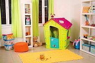 Детский уличный игровой домик Keter  Magic Play House бежево-зеленый