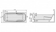 Ванна акриловая Sanplast WP/EKOPlus 170*75 + STW-1