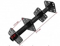 Полуось фрезы 23х23мм мотокультиватора шестигранная (3+1)