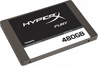 SSD накопитель Kingston 480GB HyperX FURY SSD SATA 3 2.5 (7mm height) w/Adapter SHFS37A/480G