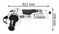 Угловая шлифмашина Bosch GWS 15-125 CIEX (0.601.796.102)