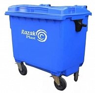Мусорный контейнер Razak plast 660 литров синий