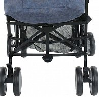 Детская прогулочная коляска для двойни BamBola Lino  джинс/капучино (НР-310)