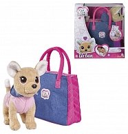 Мягкая игрушка Simba Плюшевая собачка Chi-Chi love Городская мода с сумочкой и стикерами  10 5893244  разноцветный 5893244029