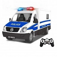 Радиоуправляемая игрушка Double Eagle Полицейский фургон E672-003 белый, синий, черный