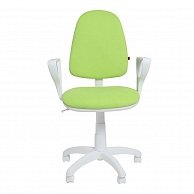 Кресло Фабрикант Престиж+ пластик WH, ткань Candy (зелёный)