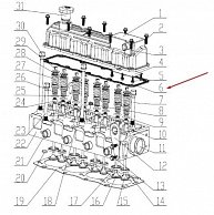 Прокладка клапанной крышки двигателя YUCHAI YCD4J22T-115