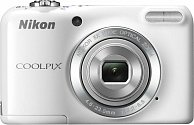 Цифровая фотокамера NIKON Coolpix L27 белая