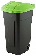 Контейнер для мусора на колесах Curver  REFUSE BIN 110 л черный/зеленый