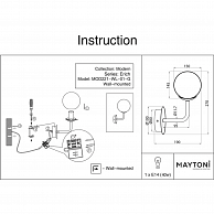 Бра Maytoni MOD221-WL-01-G
