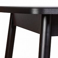 Стол раздвижной со стеклом Listvig ВИНЕР GR 120(152)*70, черный / черный